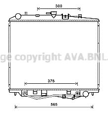 IS2030 AVA QUALITY COOLING Радиатор, охлаждение двигателя