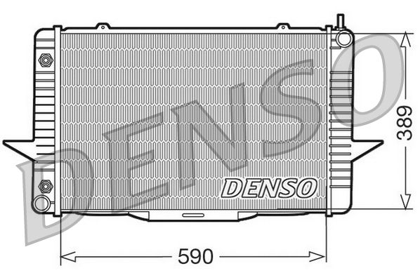 DRM33067 DENSO Радиатор, охлаждение двигателя