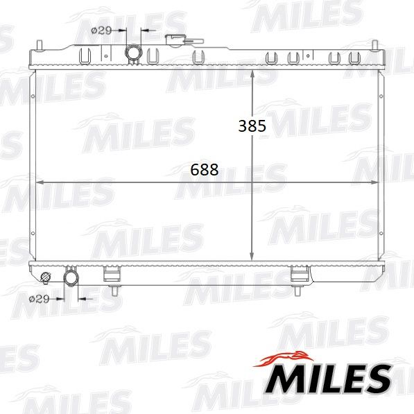 ACRB083 MILES Радиатор, охлаждение двигателя