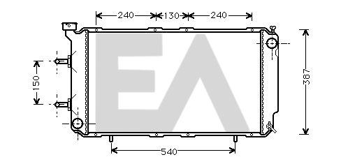 31R68010 EACLIMA Радиатор, охлаждение двигателя