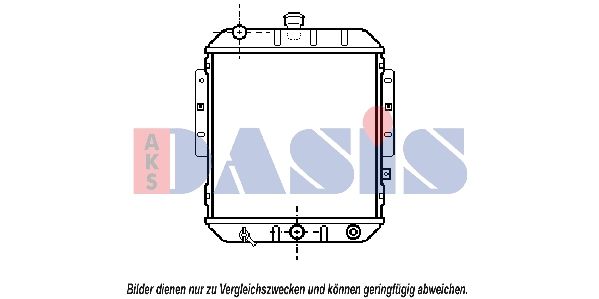 360350N AKS DASIS Радиатор, охлаждение двигателя