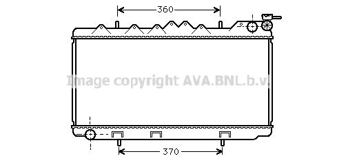 DN2102 AVA QUALITY COOLING Радиатор, охлаждение двигателя