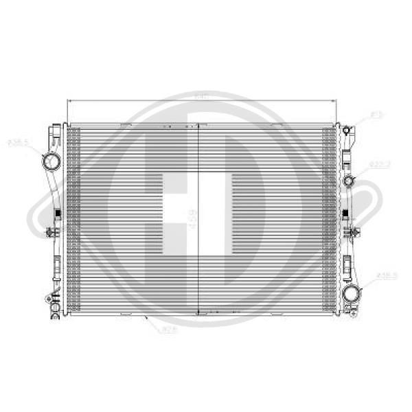 DCM3863 DIEDERICHS Радиатор, охлаждение двигателя