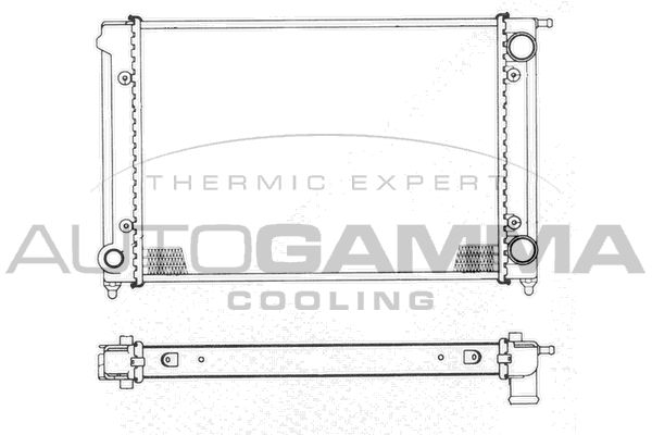 101054 AUTOGAMMA Радиатор, охлаждение двигателя