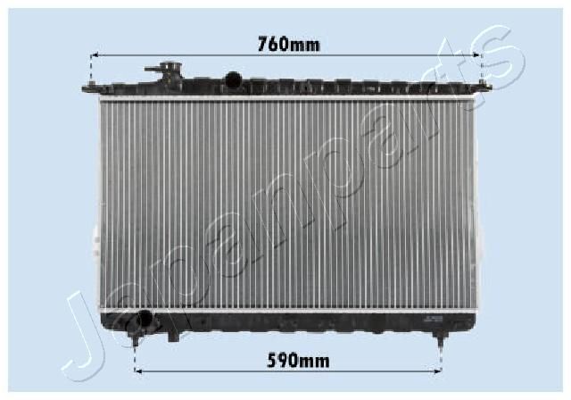 RDA283095 JAPANPARTS Радиатор, охлаждение двигателя