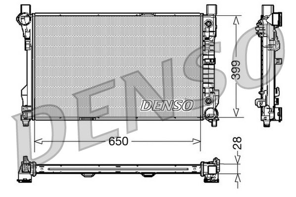 DRM17079 DENSO Радиатор, охлаждение двигателя