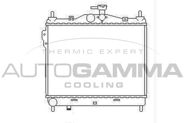 103669 AUTOGAMMA Радиатор, охлаждение двигателя