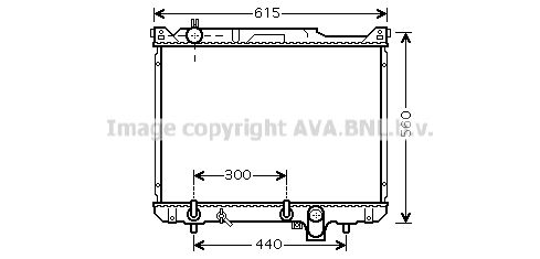 SZ2097 AVA QUALITY COOLING Радиатор, охлаждение двигателя