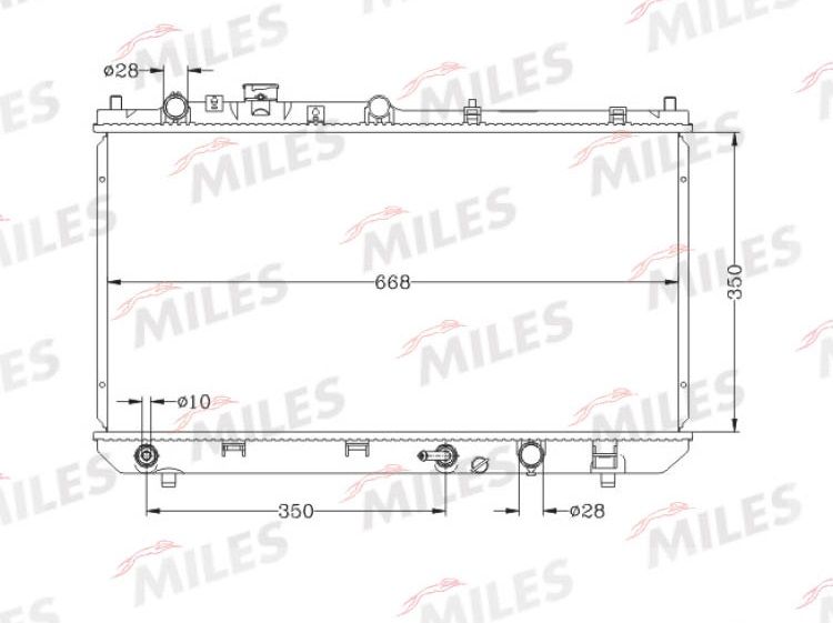 ACRB504 MILES Радиатор, охлаждение двигателя