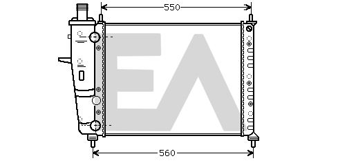 31R25100 EACLIMA Радиатор, охлаждение двигателя