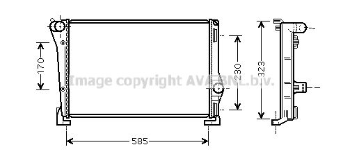 FTA2279 AVA QUALITY COOLING Радиатор, охлаждение двигателя