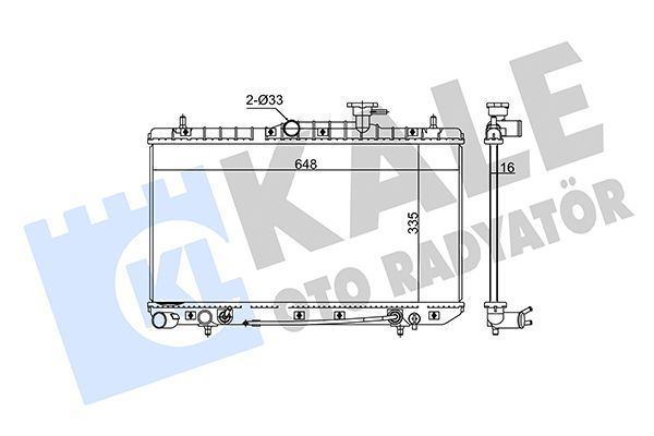 369100 KALE OTO RADYATÖR Радиатор, охлаждение двигателя