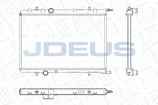 M0210341 JDEUS Радиатор, охлаждение двигателя