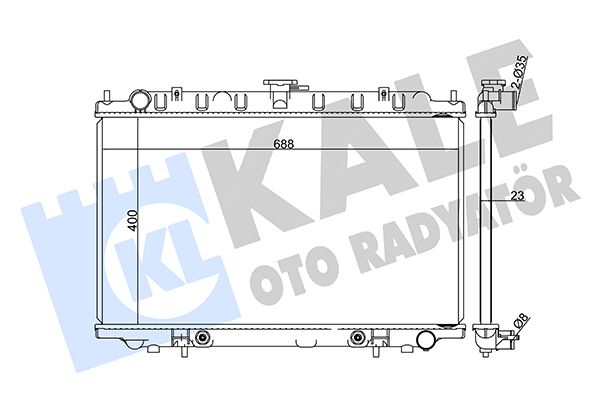 370500 KALE OTO RADYATÖR Радиатор, охлаждение двигателя