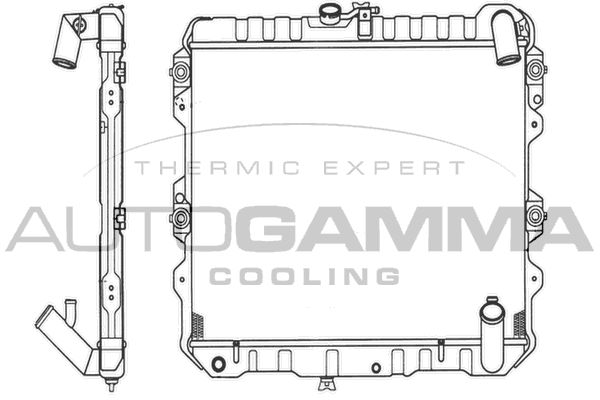 101216 AUTOGAMMA Радиатор, охлаждение двигателя