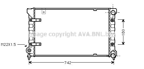 STA2019 AVA QUALITY COOLING Радиатор, охлаждение двигателя