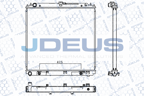 M0190340 JDEUS Радиатор, охлаждение двигателя