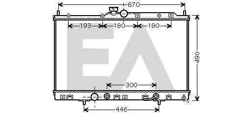 31R51112 EACLIMA Радиатор, охлаждение двигателя