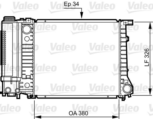 731509 VALEO Радиатор, охлаждение двигателя