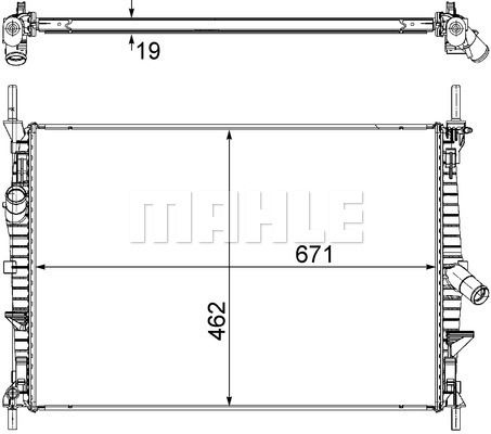 CR1370000S MAHLE Радиатор, охлаждение двигателя