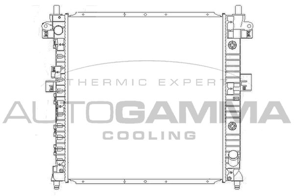 104424 AUTOGAMMA Радиатор, охлаждение двигателя