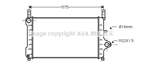 FD2172 PRASCO Радиатор, охлаждение двигателя