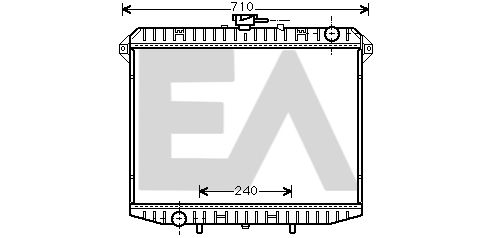 31R18072 EACLIMA Радиатор, охлаждение двигателя