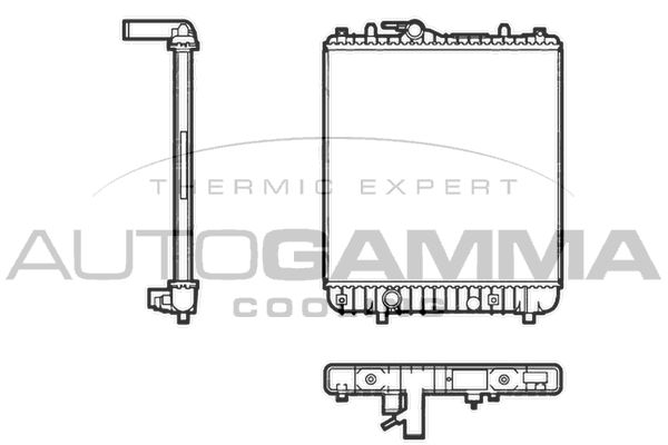 104864 AUTOGAMMA Радиатор, охлаждение двигателя