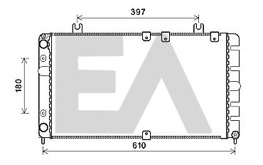 31R39009 EACLIMA Радиатор, охлаждение двигателя