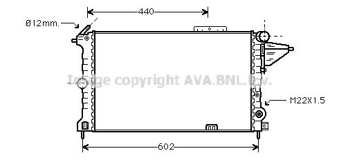 OLA2119 AVA QUALITY COOLING Радиатор, охлаждение двигателя