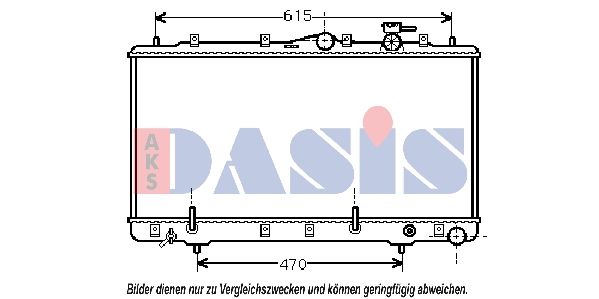 560330N AKS DASIS Радиатор, охлаждение двигателя