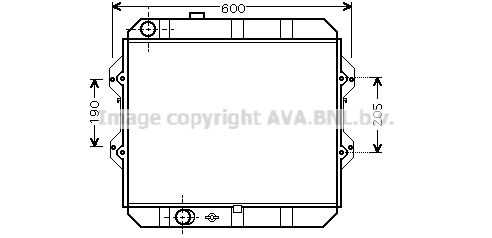 TO2292 AVA QUALITY COOLING Радиатор, охлаждение двигателя