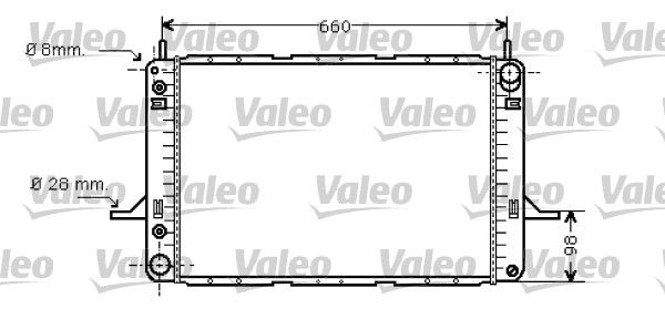 734428 VALEO Радиатор, охлаждение двигателя