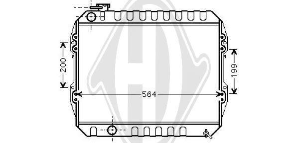 DCM3396 DIEDERICHS Радиатор, охлаждение двигателя