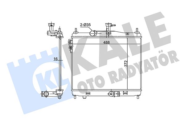 362705 KALE OTO RADYATÖR Радиатор, охлаждение двигателя