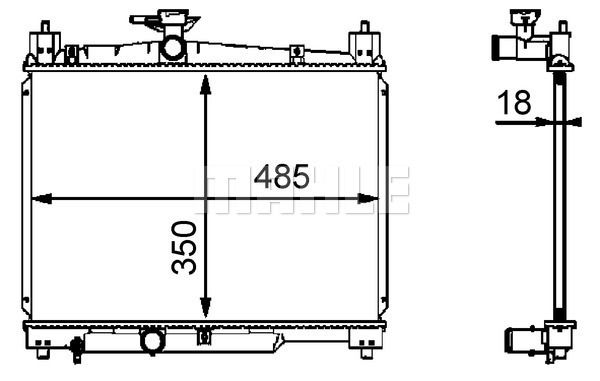 CR539000S MAHLE Радиатор, охлаждение двигателя