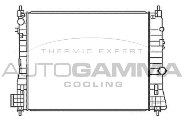 107896 AUTOGAMMA Радиатор, охлаждение двигателя