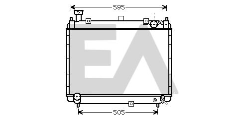 31R71114 EACLIMA Радиатор, охлаждение двигателя