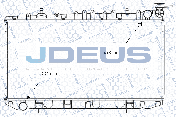 019N08 JDEUS Радиатор, охлаждение двигателя