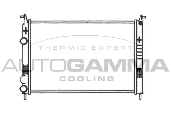 103967 AUTOGAMMA Радиатор, охлаждение двигателя