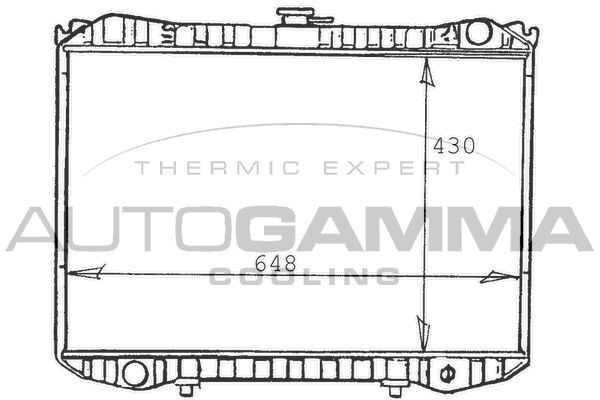 103257 AUTOGAMMA Радиатор, охлаждение двигателя