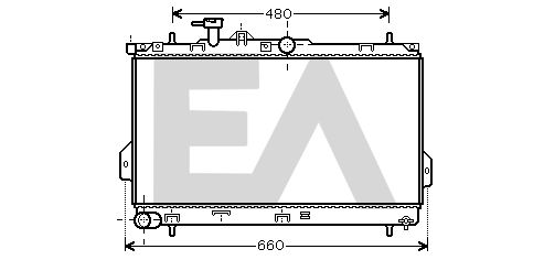 31R28031 EACLIMA Радиатор, охлаждение двигателя