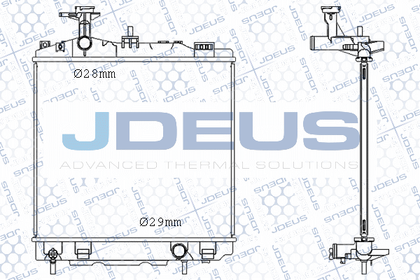 M0180530 JDEUS Радиатор, охлаждение двигателя