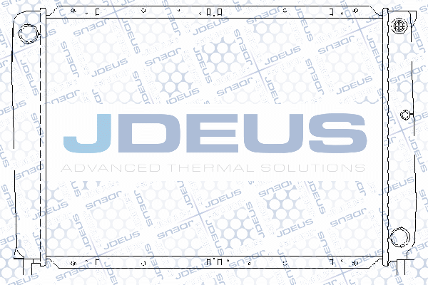 RA0310280 JDEUS Радиатор, охлаждение двигателя