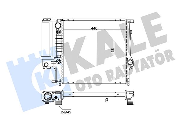 349100 KALE OTO RADYATÖR Радиатор, охлаждение двигателя
