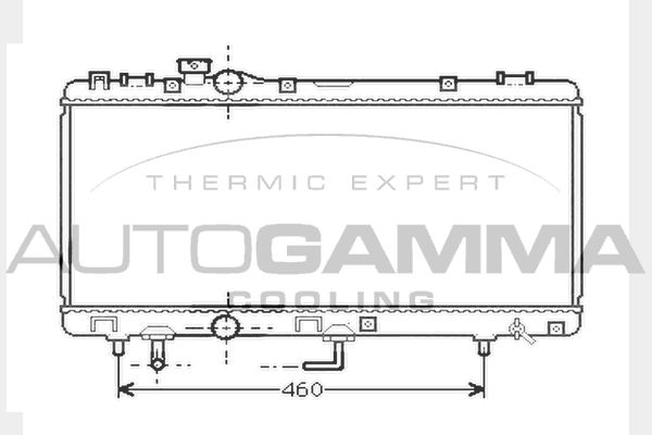 104742 AUTOGAMMA Радиатор, охлаждение двигателя