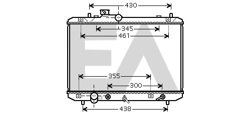 31R69047 EACLIMA Радиатор, охлаждение двигателя