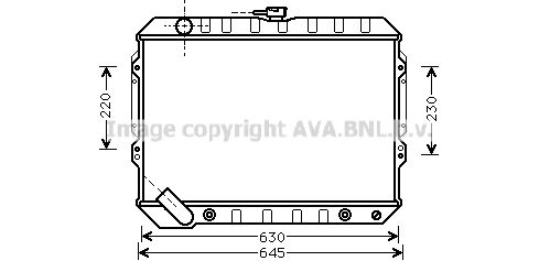 MTA2089 PRASCO Радиатор, охлаждение двигателя