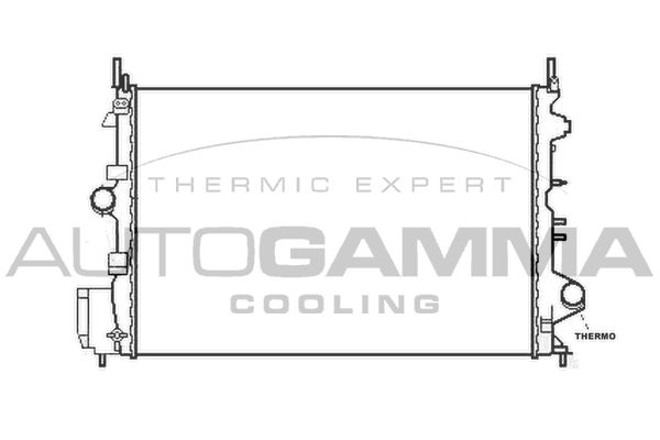 105434 AUTOGAMMA Радиатор, охлаждение двигателя
