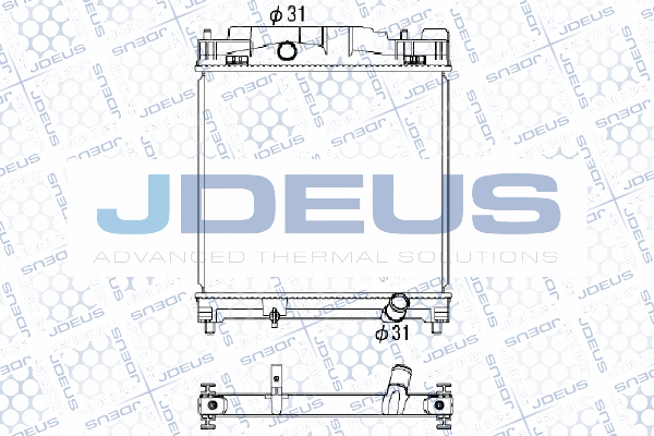 M0280730 JDEUS Радиатор, охлаждение двигателя